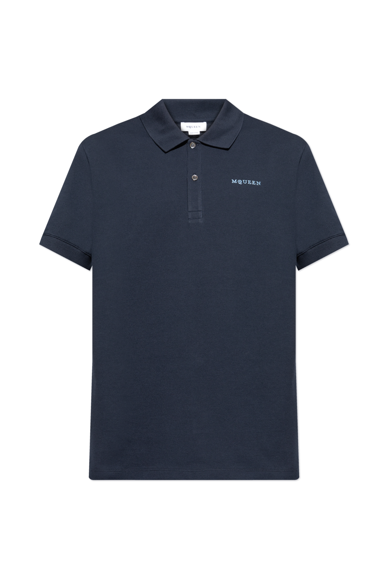 Tシャツ・カットソー alexander mcqueen Logo embroidery polo shirt Navy blue Polo shirt with embroidered logo Alexander McQueen